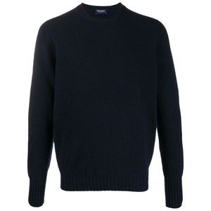 Drumohr Navy Blue Fine Knit Lambs Wool Sweater - NWT